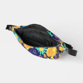 Blooming Mystical Floral Monogram Navy  ファニーパック (見開き)