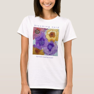 Blooming Nerd & Flowers Tee Tシャツ