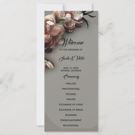 Blooming Peonies 2 sided Program (正面)