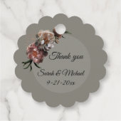 Blooming Peonies Favor Tags フェイバータグ (裏面)