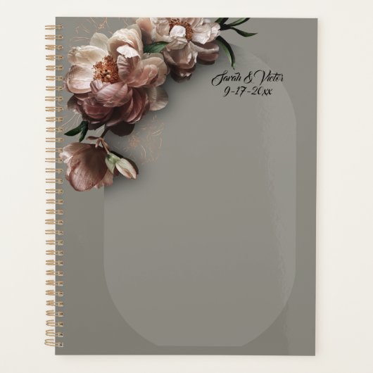 Blooming Peonies Stationery プランナー手帳 (正面)