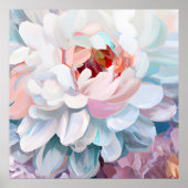 Blooming Peony Pastel Colors ポスター (正面)