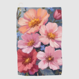 Blooming Petals | Floral Watercolor Painting ゴルフタオル