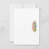 Blooming Pink Garden – Minimal Floral Design サンキューカード (裏面)