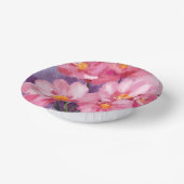 Blooming Pink Petals | 花の水彩画 ペーパーボウル (傾斜あり)