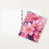 Blooming Pink Petals | 花の絵 水彩画 プランナー手帳 (ディスプレー)