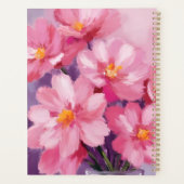 Blooming Pink Petals | 花の絵 水彩画 プランナー手帳 (裏面)