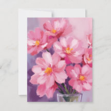 Blooming Pink Petals | 花 水彩画