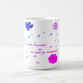 Blooming positivity  colour ful floral quote Mug コーヒーマグカップ (中央)