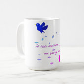Blooming positivity  colour ful floral quote Mug コーヒーマグカップ (正面左)