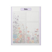Blooming Purple Garden_ ノーツ 2 ノートパッド (回転)