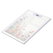 Blooming Purple Garden_ ノーツ 2 ノートパッド (アングル)