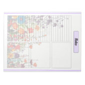 Blooming Purple Garden_ ノーツ 2 ノートパッド (正面)