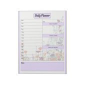 Blooming Purple Garden 日常计划器 ノートパッド (回転)