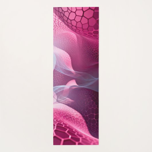 Blooming purple red from rigidity to fluidity  ヨガマット (裏面)