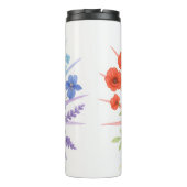 Blooming Radiance – Water Bottle with Rainbow Flow タンブラー (裏面)