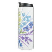 Blooming Radiance – Water Bottle with Rainbow Flow タンブラー (回転右)