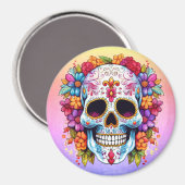 Blooming Skull マグネット (正面/裏面)