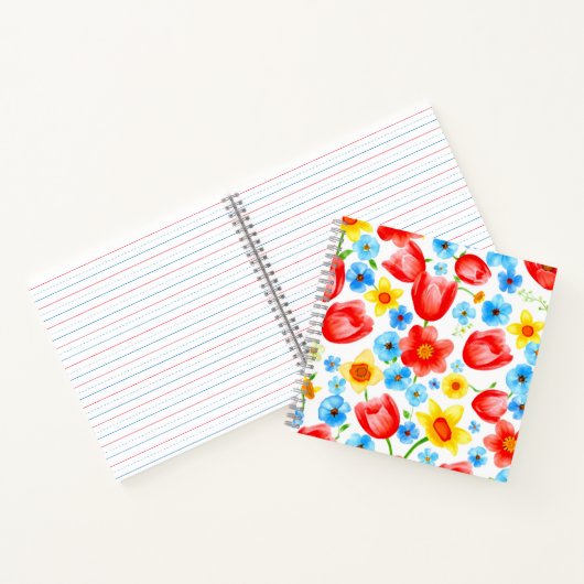 Blooming Spring Flowers ノートブック (内部)