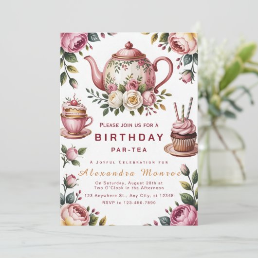 Blooming Tea Party Celebration 招待状 (スタンド正面)