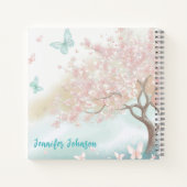 Blooming Tree Magic Moments Personalized Name ノートブック (裏面)
