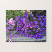 Blooming Violet Lilac aesthetic Flowers 写真 ジグソーパズル (横)