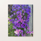 Blooming Violet Lilac aesthetic Flowers 写真 ジグソーパズル (縦)