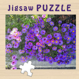 Blooming Violet Lilac aesthetic Flowers 写真 ジグソーパズル