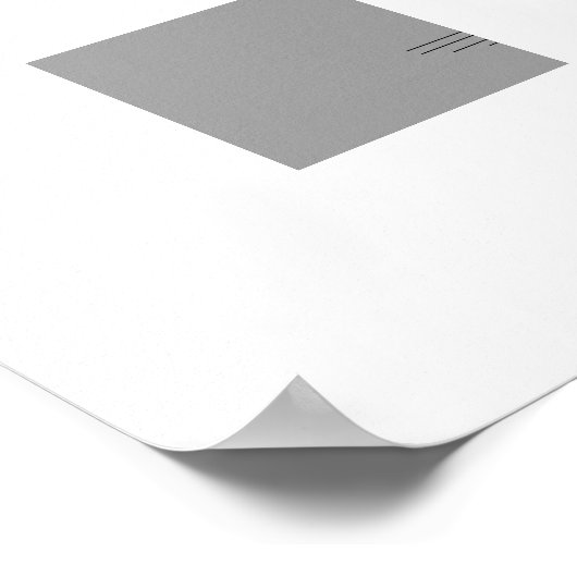 Blooming Violin – Minimal Floral Music ポスター (角)