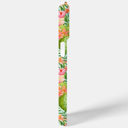 Blooming Watercolor Cacti Personalized Case-Mate iPhoneケース (裏面 / 右)