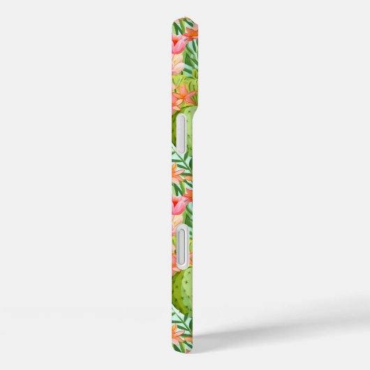 Blooming Watercolor Cacti Personalized Case-Mate iPhoneケース (裏面 / 右)