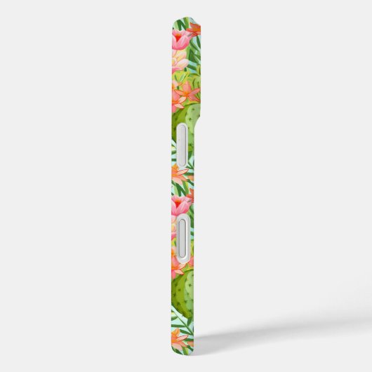 Blooming Watercolor Cacti Personalized Case-Mate iPhoneケース (裏面 / 右)