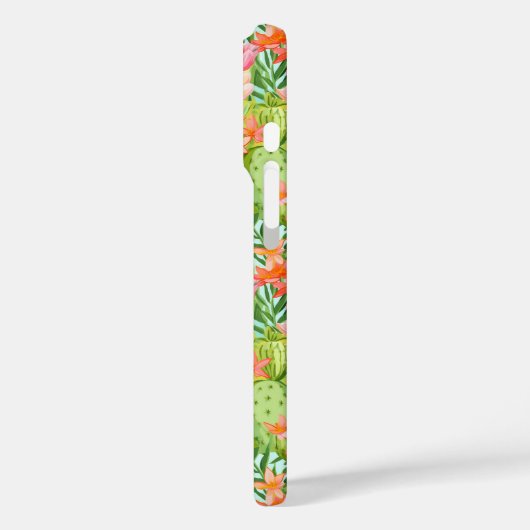 Blooming Watercolor Cacti Personalized Case-Mate iPhoneケース (裏面 / 左)