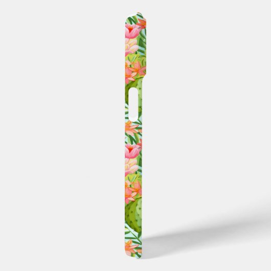 Blooming Watercolor Cacti Personalized Case-Mate iPhoneケース (裏面 / 右)