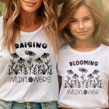Blooming Wildflower ブラック ホワイト お揃い ママ 子供服