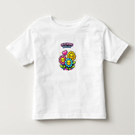 Blooming With Joy Flowers – Cute Toddler Girl T-Sh トドラーTシャツ