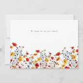 Blooming With Love Chic Flowery Baby Shower 招待状 (裏面)