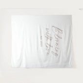 Blooming With Love Wedding Photo Backdrop タペストリー (正面(横))