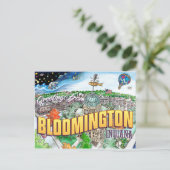 Bloomington Indianaからの挨拶(ポストカード) ポストカード (スタンド正面)