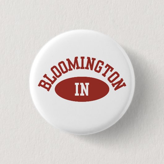 Bloomington Indiana Button- College Football Pin 缶バッジ (正面)
