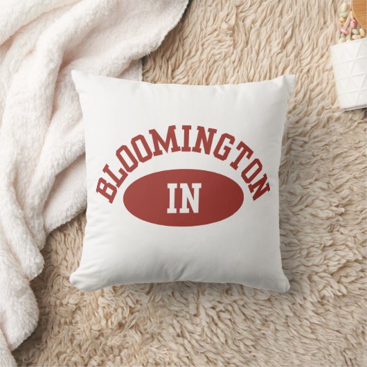 Bloomington Indiana College Decor Pillow クッション (ブランケット)