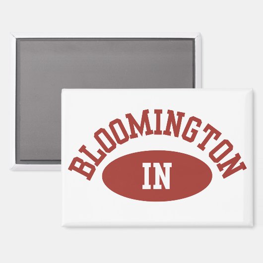 Bloomington Indiana Fridge Magnet College Gift マグネット (正面/裏面)