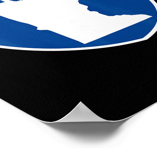 Bloomington Minnesota Map Highway Interstate Sign  ポスター (角)