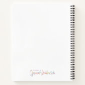 Bloomish spiral notebook / journal ノートブック (裏面)