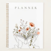 Blooms Book ボタニカル ラインアート プランナー手帳 (正面)