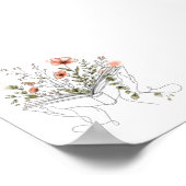 Blooms Book ボタニカル ラインアート ポスター (角)