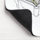 Blooms Book ボタニカル ラインアート マウスパッド (コーナー)