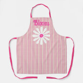 Blooms florist ticking stripe All-Over Print Apron エプロン (正面)