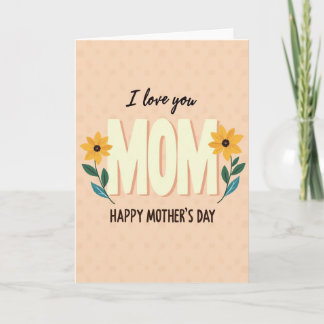 Blooms For Mom Mothers Day Card カード