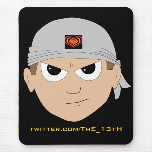 Blopsのバンダナのマウスパッド マウスパッド (正面)